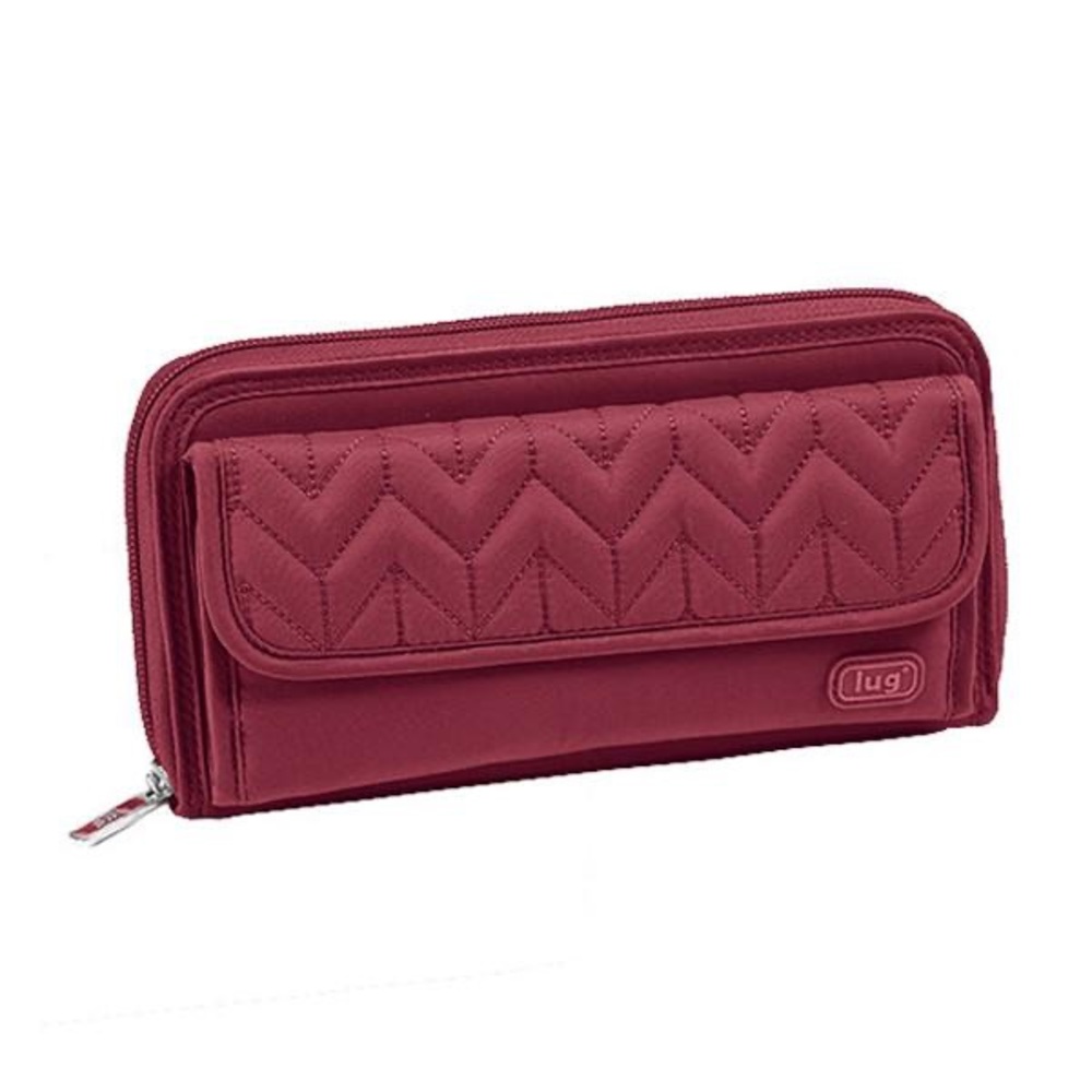 NWT Lug quick step wallet Cranberry